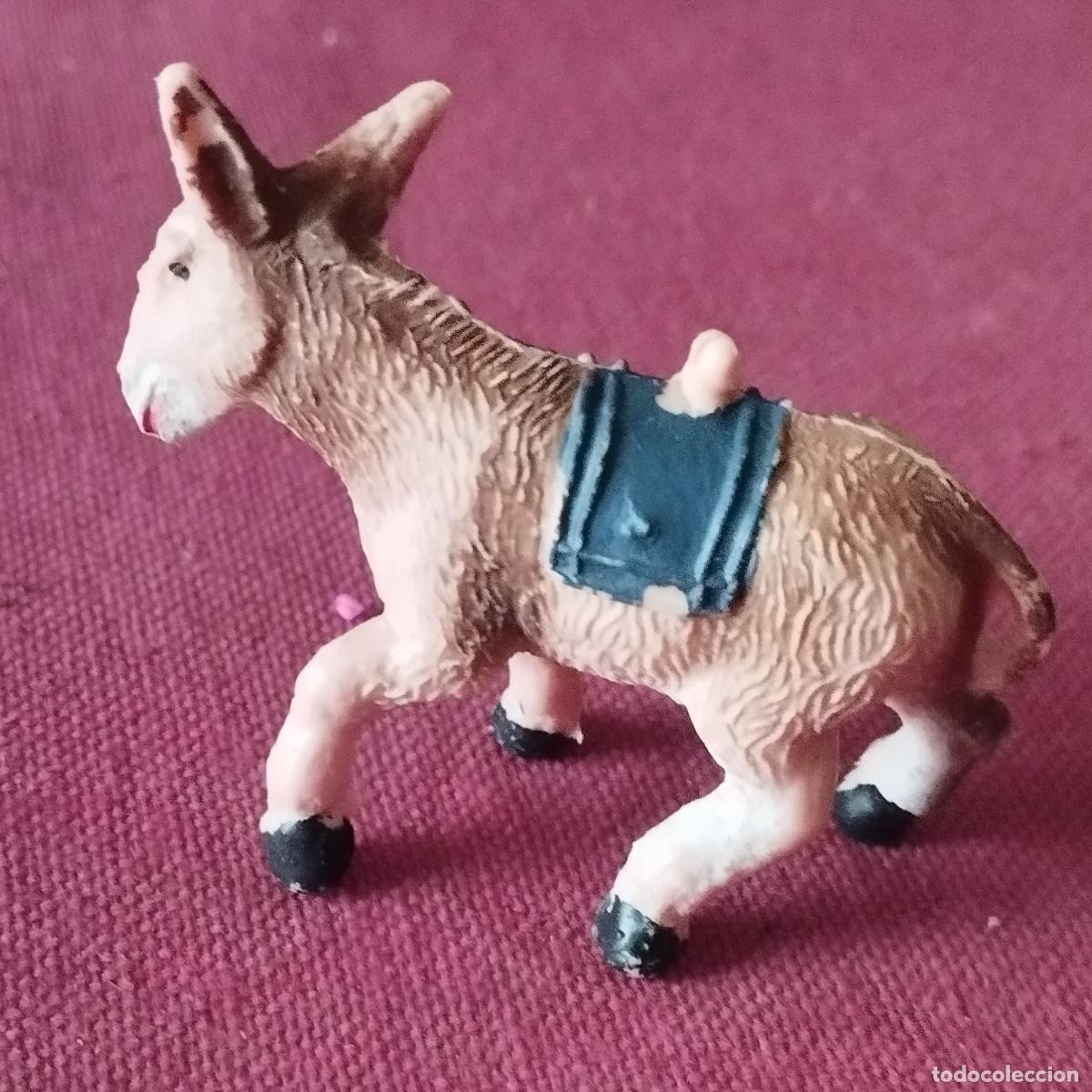 Figuras de Bel&eacute;n: ASNO O BURRO - FIGURA DE PLASTICO PARA BELEN O PESEBRE