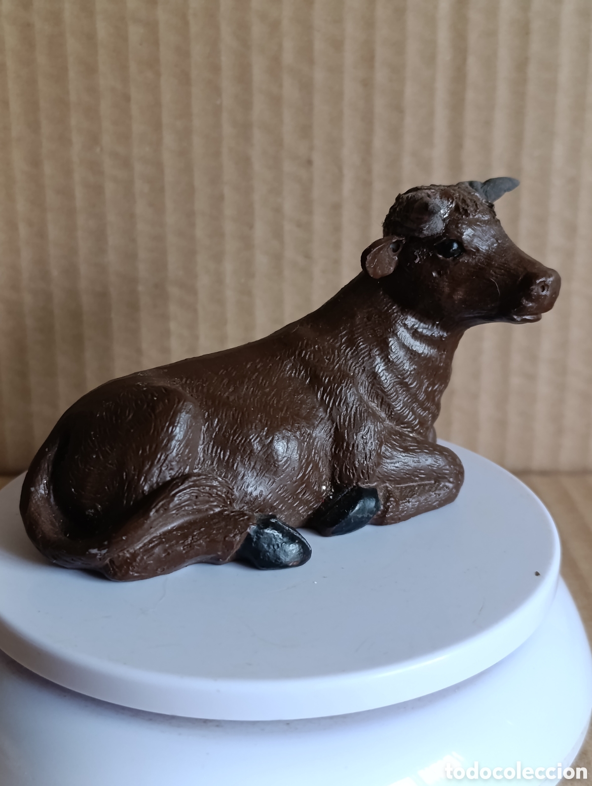 Figuras de Bel&eacute;n: BUEY PARA BELEN.RESTAURADO.