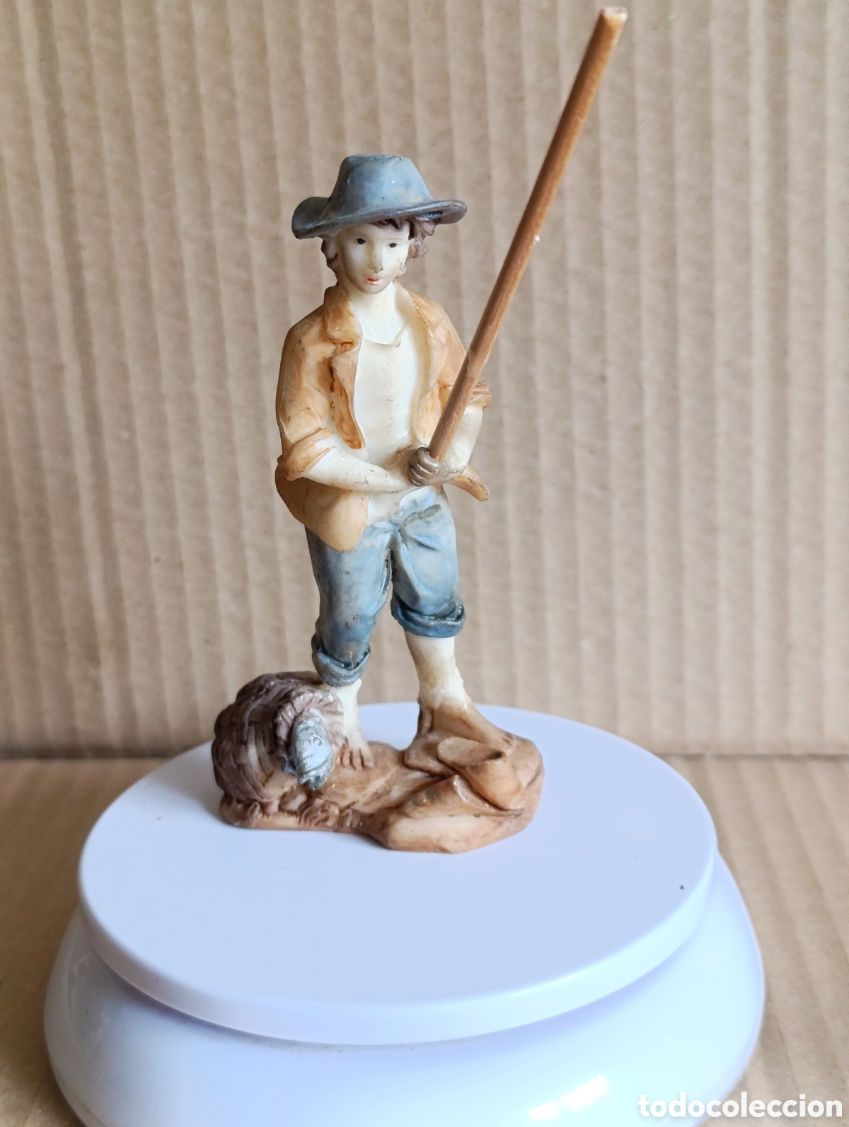 Figuras de Bel&eacute;n: FIGURA DE PESCADOR PARA BELEN.RESTAURADO