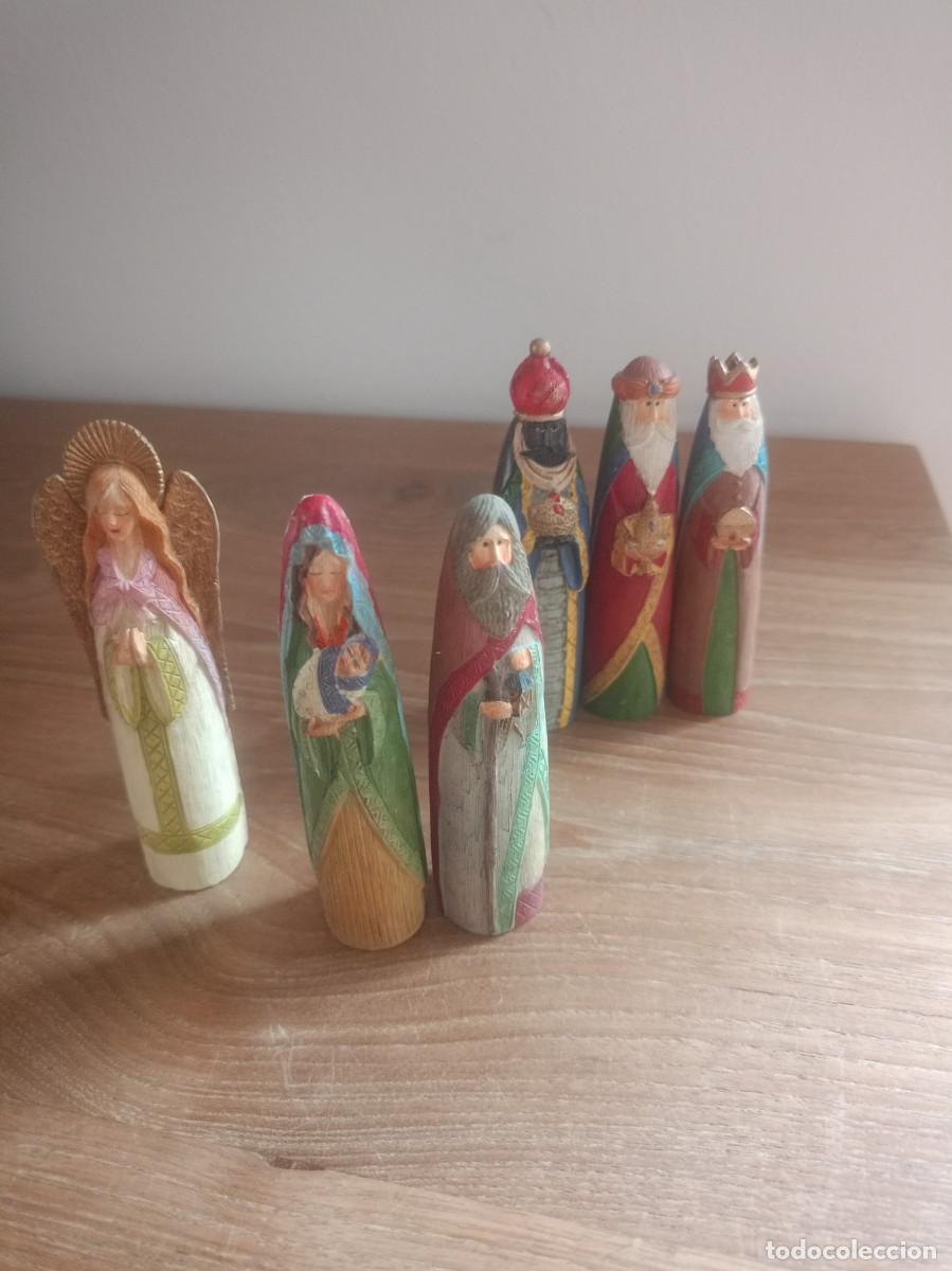 Figuras de Bel&eacute;n: NACIMIENTO COMPLETO - BELEN - CER&Aacute;MICA PINTADA - 10/11 cm altura- EDITADAS POR PRONTO