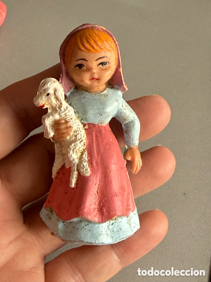 Figuras de Bel&eacute;n: Figura Belen. PECH. FERRANDIZ. Cabezones. A&ntilde;os 80. 8 cm