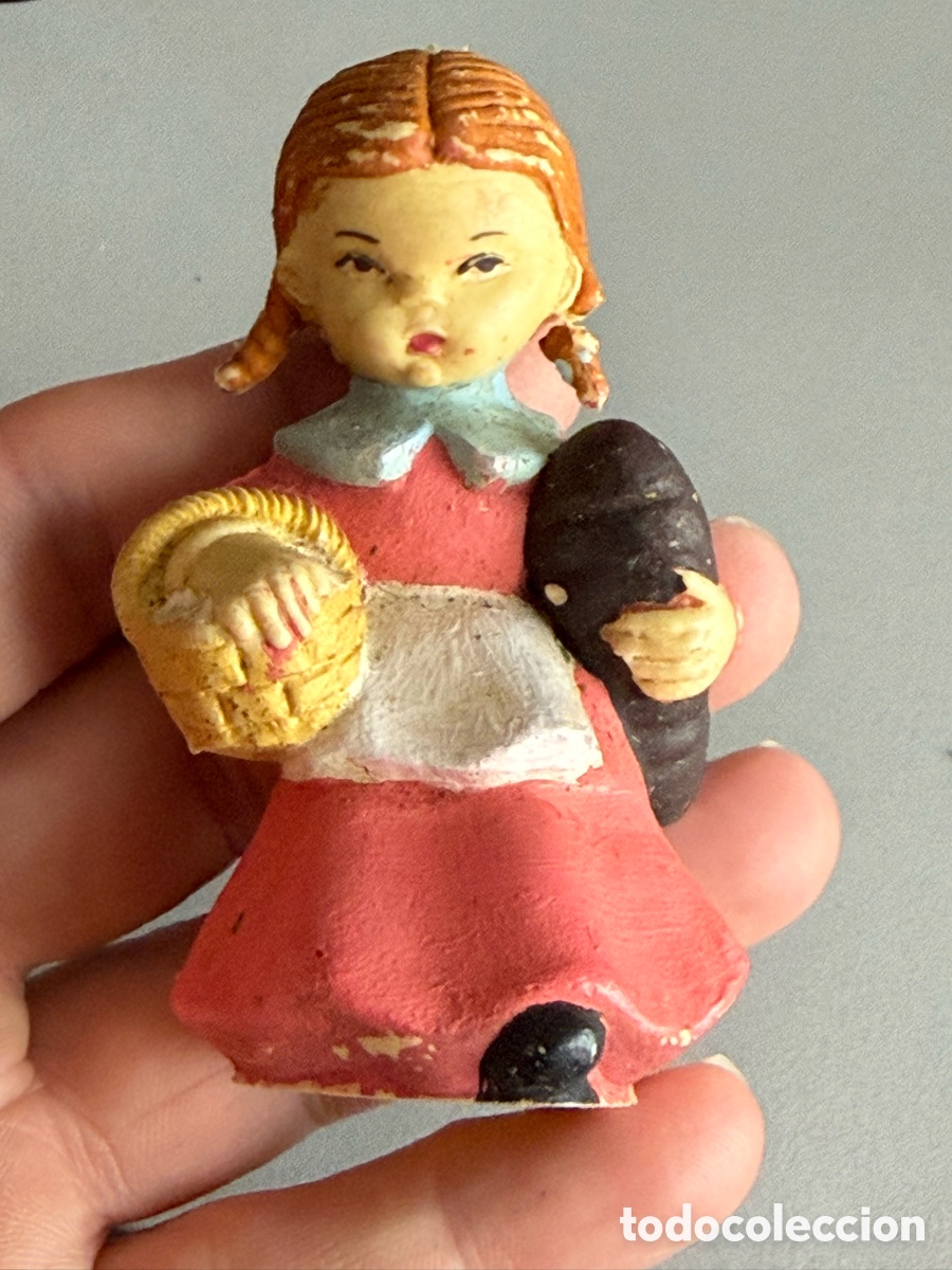 Figuras de Bel&eacute;n: Figura Belen. PECH. FERRANDIZ cabezones. A&ntilde;os 80. 8 cm