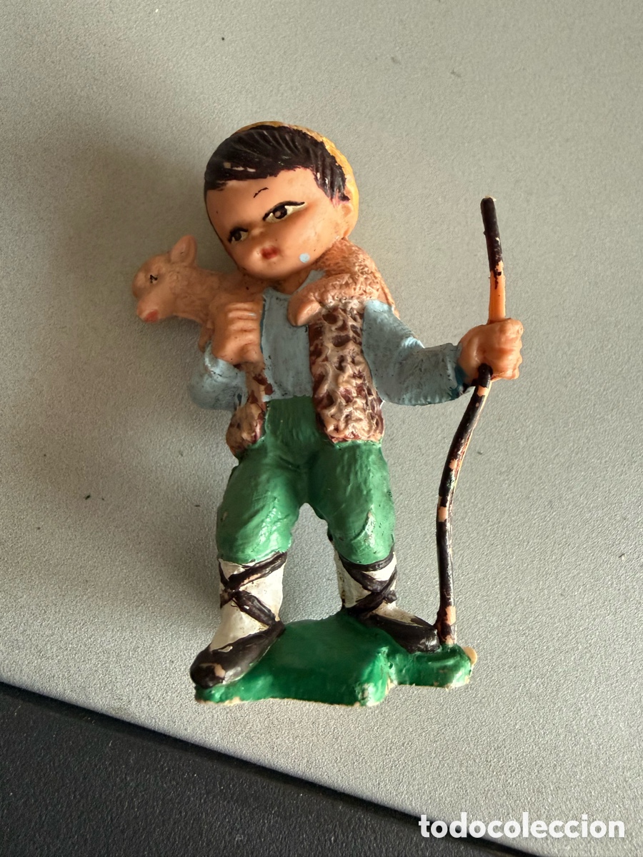 Figuras de Bel&eacute;n: Figura Belen. PECH. FERRANDIZ. cabezones. A&ntilde;os 80. 8 cm