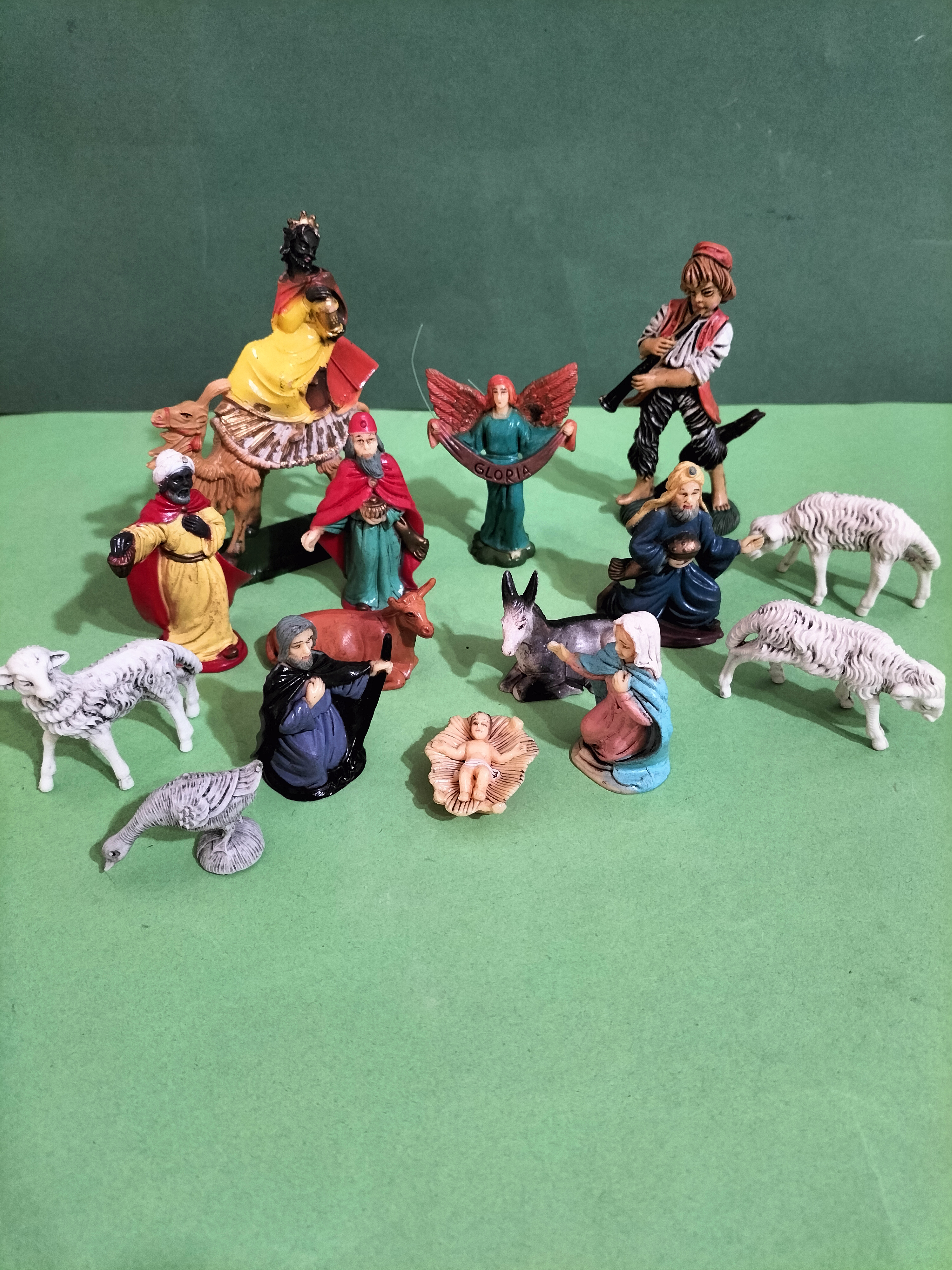 Figuras de Bel&eacute;n: Figuras pl&aacute;stico, Italy Anos 70 - FIGURAS DE NACIMIENTO DE NAVIDAD - Envio incluido.