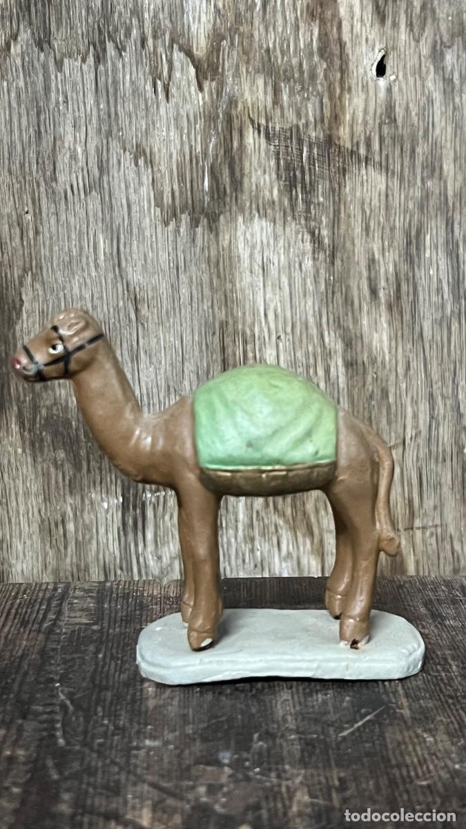 Figuras de Bel&eacute;n: Figura barro Bel&eacute;n antigua dromedario cacharrer&iacute;a Murcia