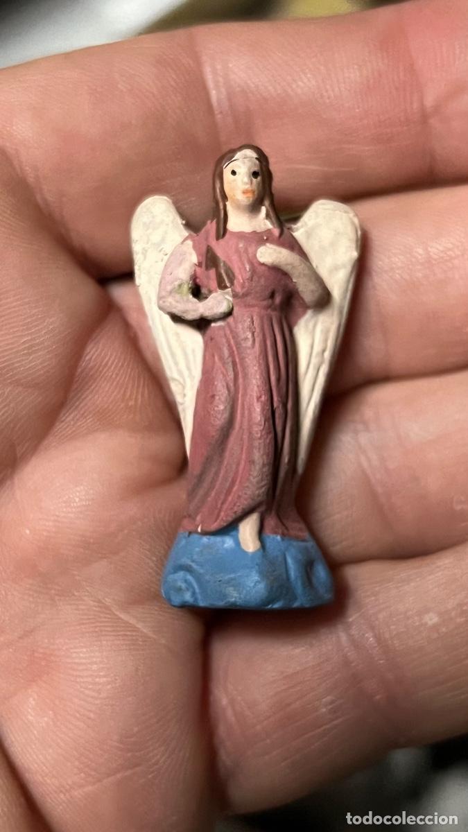 Figuras de Bel&eacute;n: Figura barro Bel&eacute;n antigua arcangel anunciacion cacharrer&iacute;a Murcia