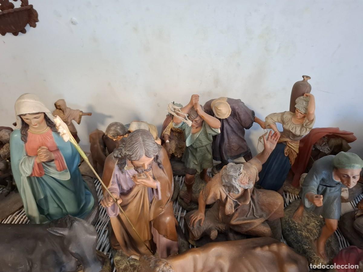 Figurines pour Cr&egrave;ches de No&euml;l: MAGNIFICO BELEN ANTIGUA DE MUCHA CALIDAD Y PIEZAS GRANDES. HAY MAS PIEZAS