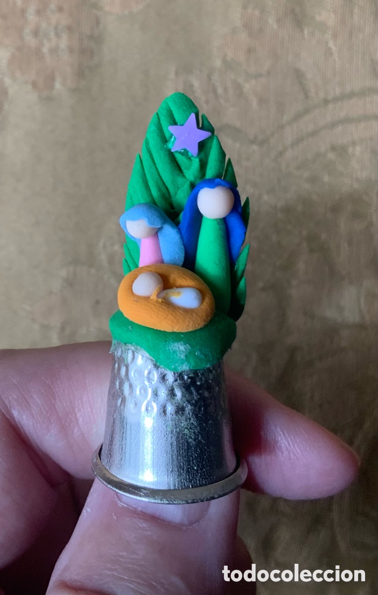 Figuras de Bel&eacute;n: BELEN MINIATURA SOBRE DEDAL