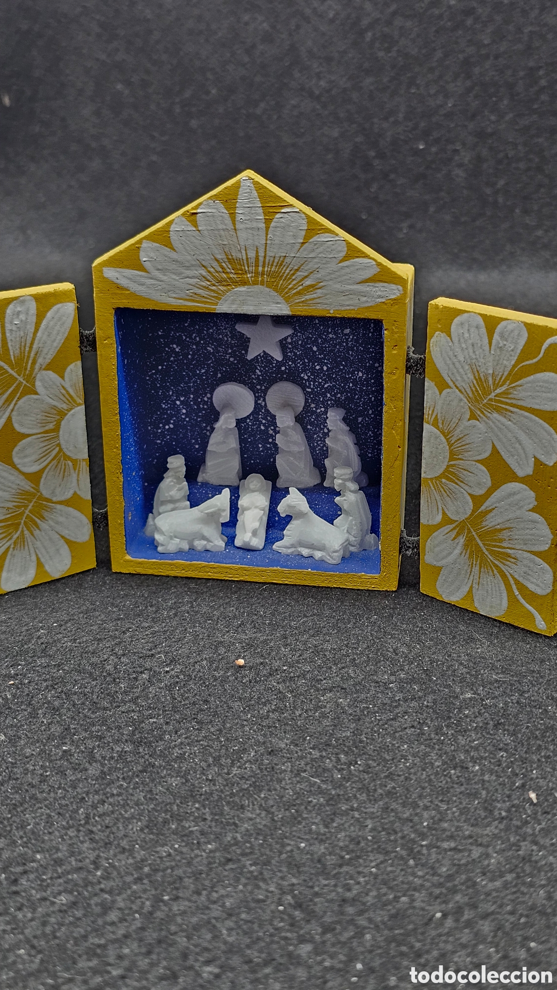 Figuras de Bel&eacute;n: Nacimiento de Bel&eacute;n miniatura en piedra tallada