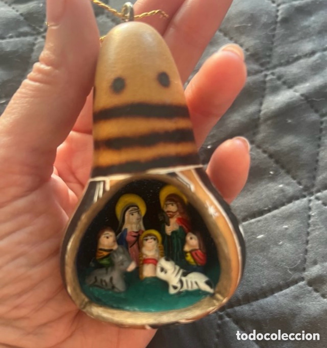 Figuras de Pres&eacute;pios: Pesebre belen en calabaza