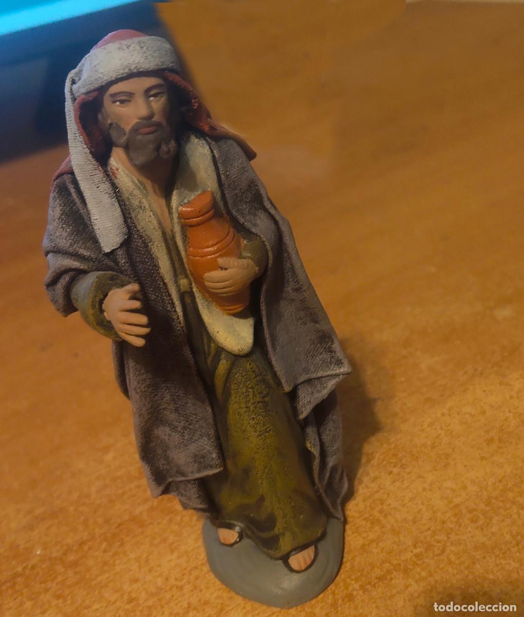 Figures of Bethlehem: figura pastor con ofrenda - maestros artesanos Bel&eacute;n pesebre nacimiento navidad Altura e