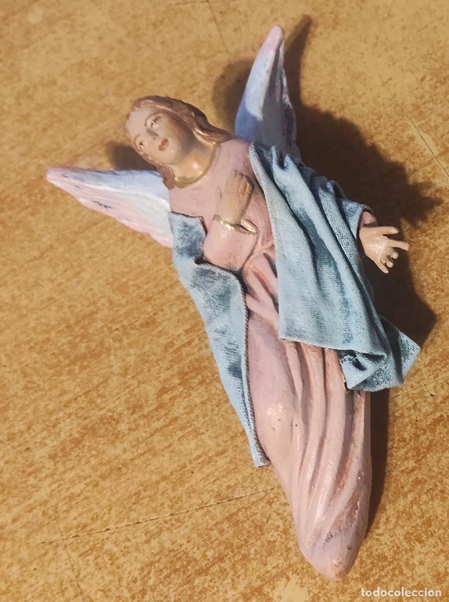 Figuren f&uuml;r Weihnachtskrippen: figura angel anunciador - maestros artesanos Bel&eacute;n pesebre nacimiento navidad