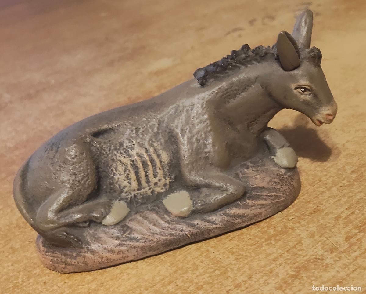 Figures of Bethlehem: figura animal burro - maestros artesanos Bel&eacute;n pesebre nacimiento navidad - 12 c - terracota