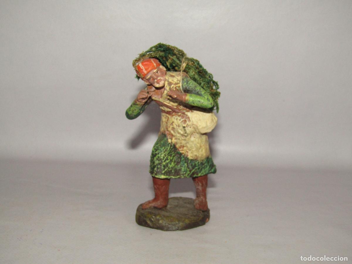 Figuras de Bel&eacute;n: Antigua Figura de Bel&eacute;n de Calidad en Terracota Policromada