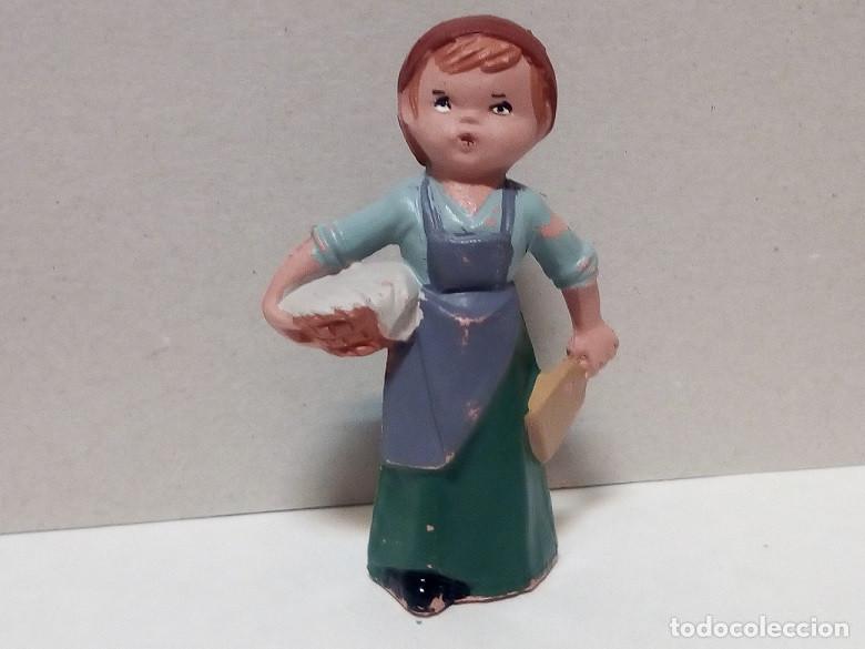 Figuras de Bel&eacute;n: Figura Bel&eacute;n - Serie Cabezones 8 cm - Lavandera