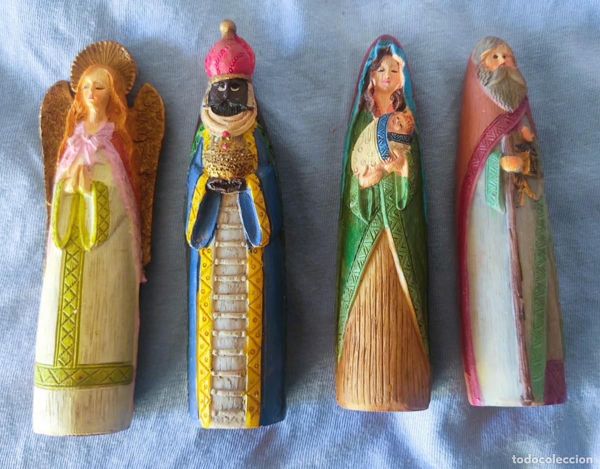 Figuren f&uuml;r Weihnachtskrippen: NAVIDAD 4 FIGURAS DE BELEN QUE VENIAN CON LA REVISTA PRONTO