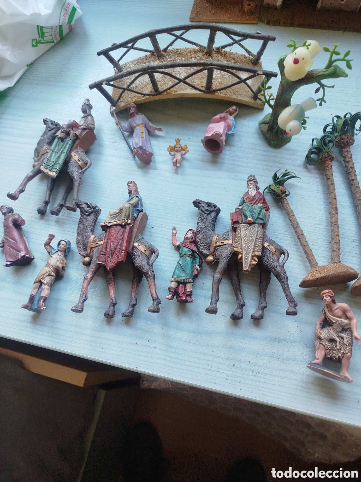 Figuras de Bel&eacute;n: Lote figuras belen antiguas