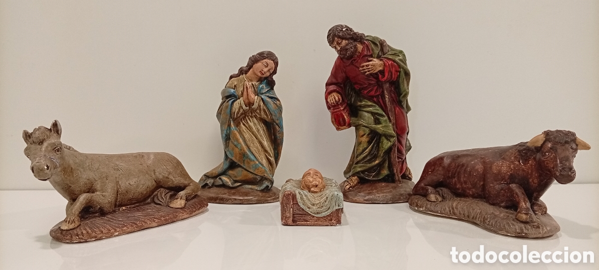 Figuras de Bel&eacute;n: NACIMIENTO DE BELEN TRADICIONAL EN ESCAYOLA