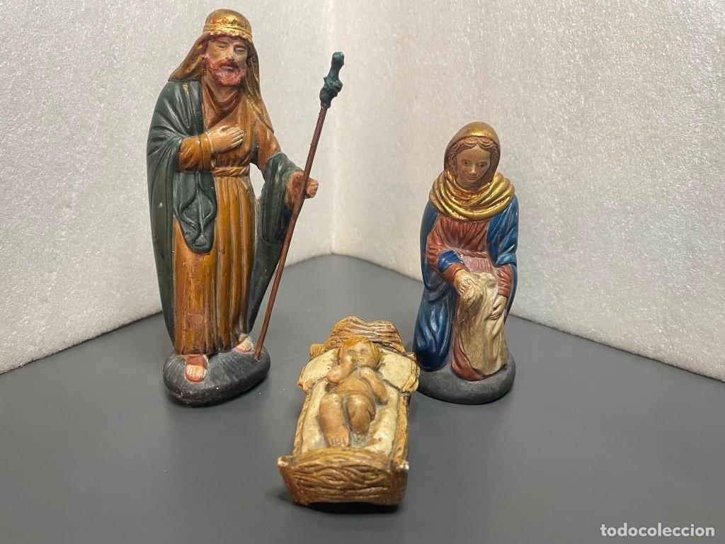 Figuras de Bel&eacute;n: Belen - Misterio en escayola policromada