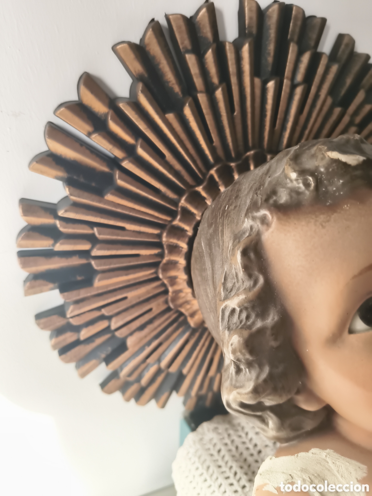 Figurines pour Cr&egrave;ches de No&euml;l: Espejo con resplandor para imagen religiosa o composiciones tipo sol