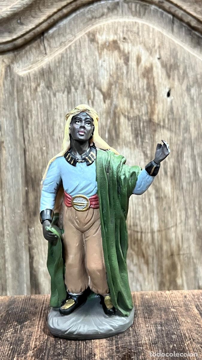 Figuras de Bel&eacute;n: Rey mago paje dromedario camello resina tela Murcia figura Belen 15cms