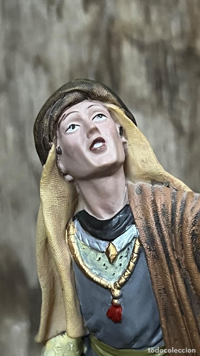 Figuras de Bel&eacute;n: Paje dromedario camello rey mago resina figura Belen 15cms