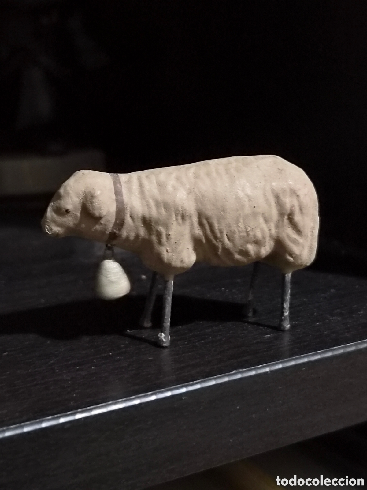 Figuras de Bel&eacute;n: ANTIGUA FIGURA DEL BEL&Eacute;N OVEJA TERRACOTA O BARRO COSIDO 5,5X3,5 CM