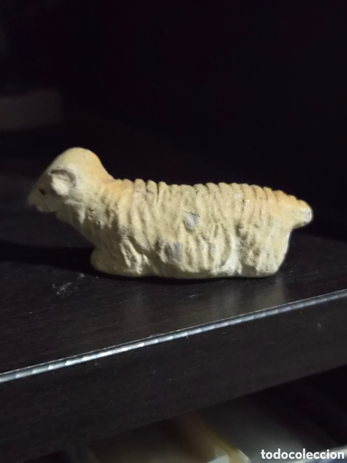 Figuras de Bel&eacute;n: ANTIGUA FIGURA DEL BEL&Eacute;N OVEJA TERRACOTA O BARRO COSIDO 5,5X3 5 CM