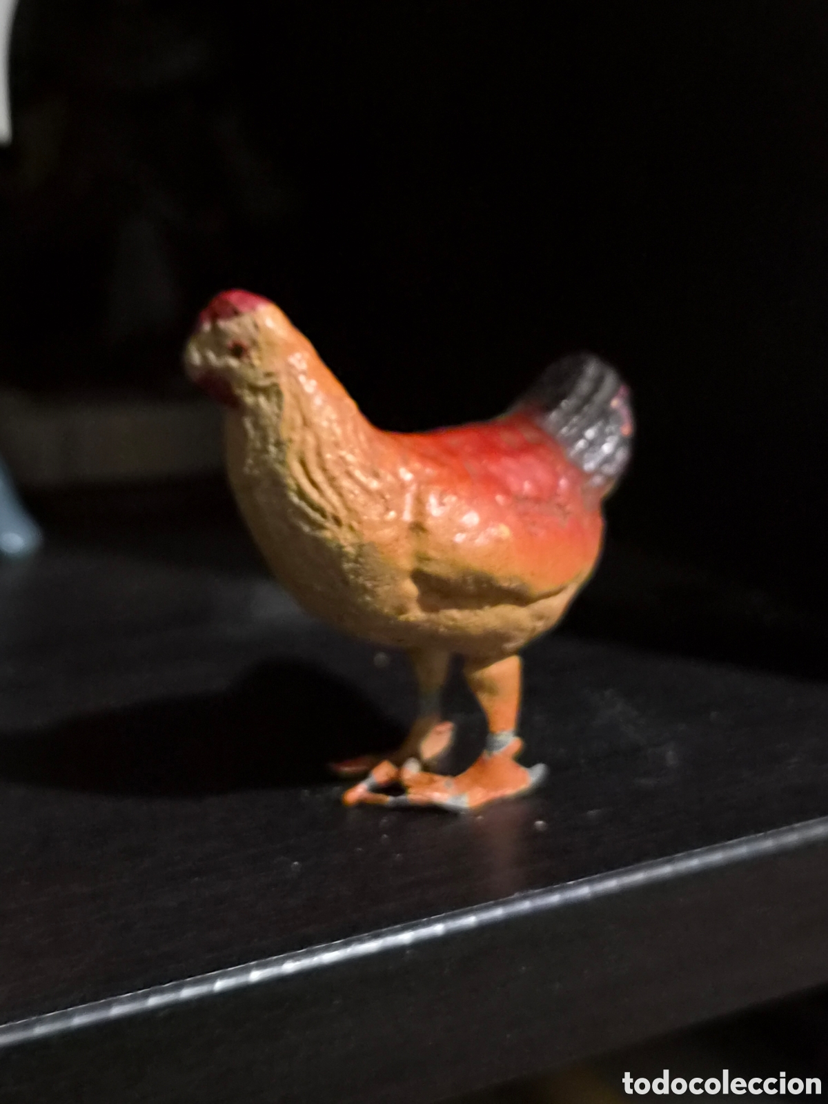 Figuras de Bel&eacute;n: ANTIGUA FIGURA DEL BEL&Eacute;N GALLINA TERRACOTA O BARRO COSIDO 4,5X4,5 CM