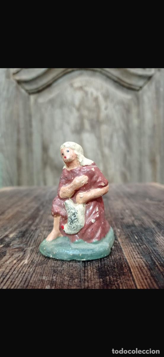 Figuras de Bel&eacute;n: Figura barro Bel&eacute;n pastor cacharrer&iacute;a Murcia 6cms
