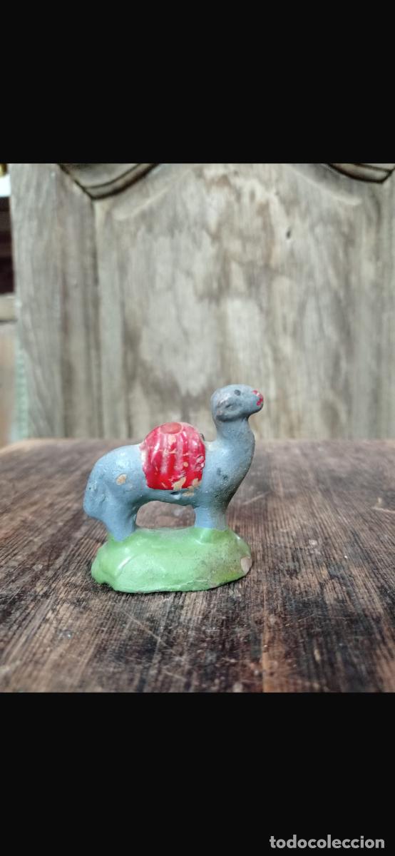 Figuras de Bel&eacute;n: Figura barro Bel&eacute;n peque&ntilde;o camello dromedario cacharrer&iacute;a Murcia 5,5cms