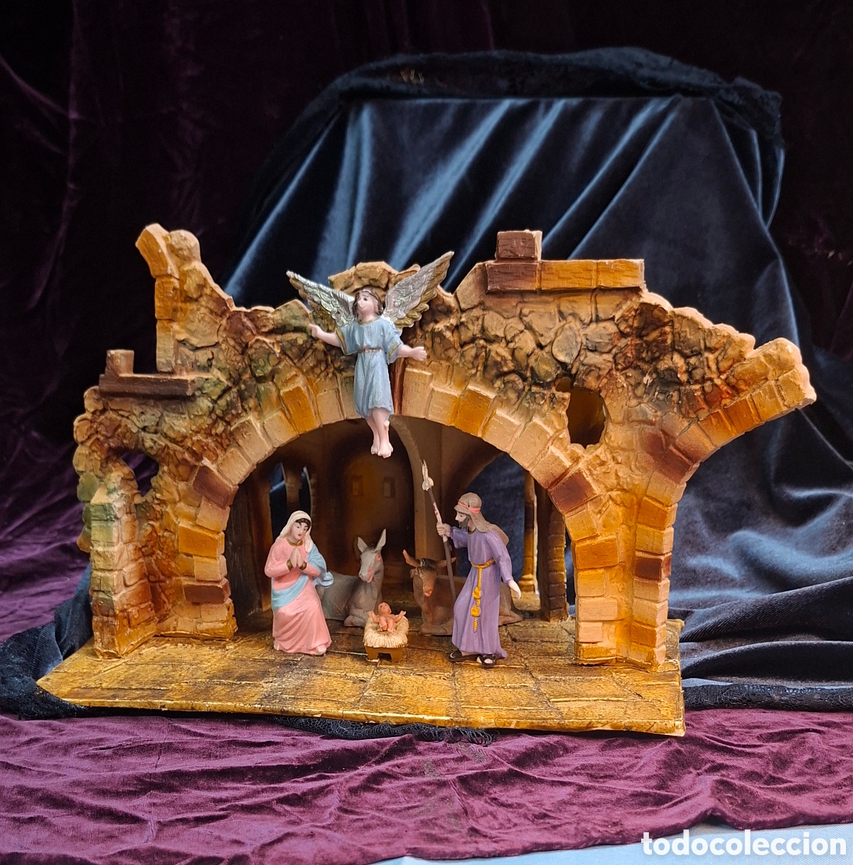 Figuras de Bel&eacute;n: Pesebre de resina vintage