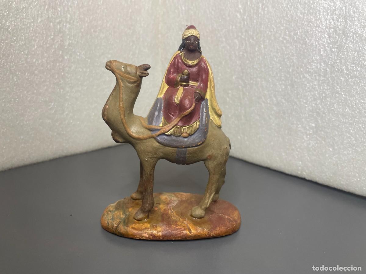 Figuras de Bel&eacute;n: Belen - rey mago barro / terracota