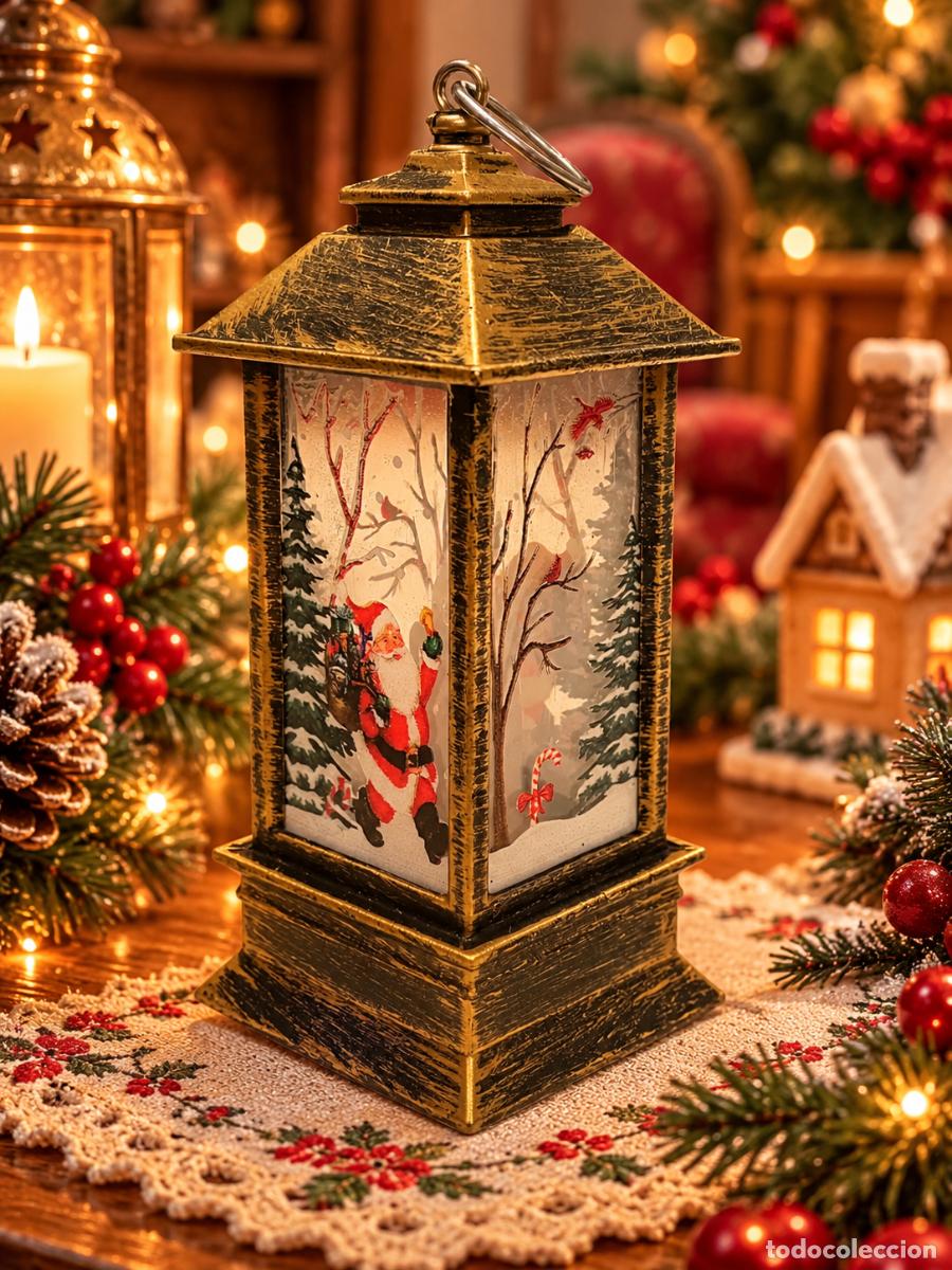 Figuras de Bel&eacute;n: Navidad farolillo Pap&aacute; Noel - Foto 4