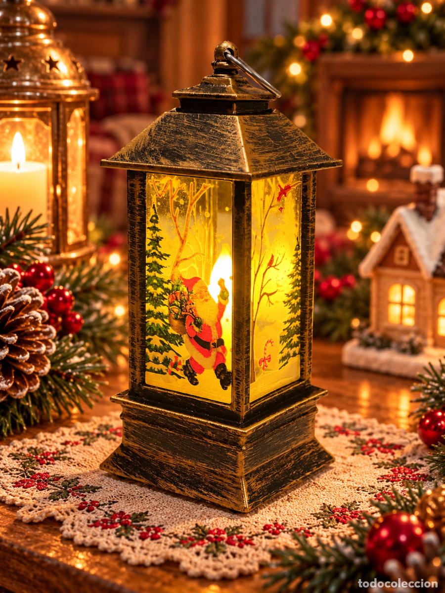Figuras de Bel&eacute;n: Navidad farolillo Pap&aacute; Noel - Foto 5