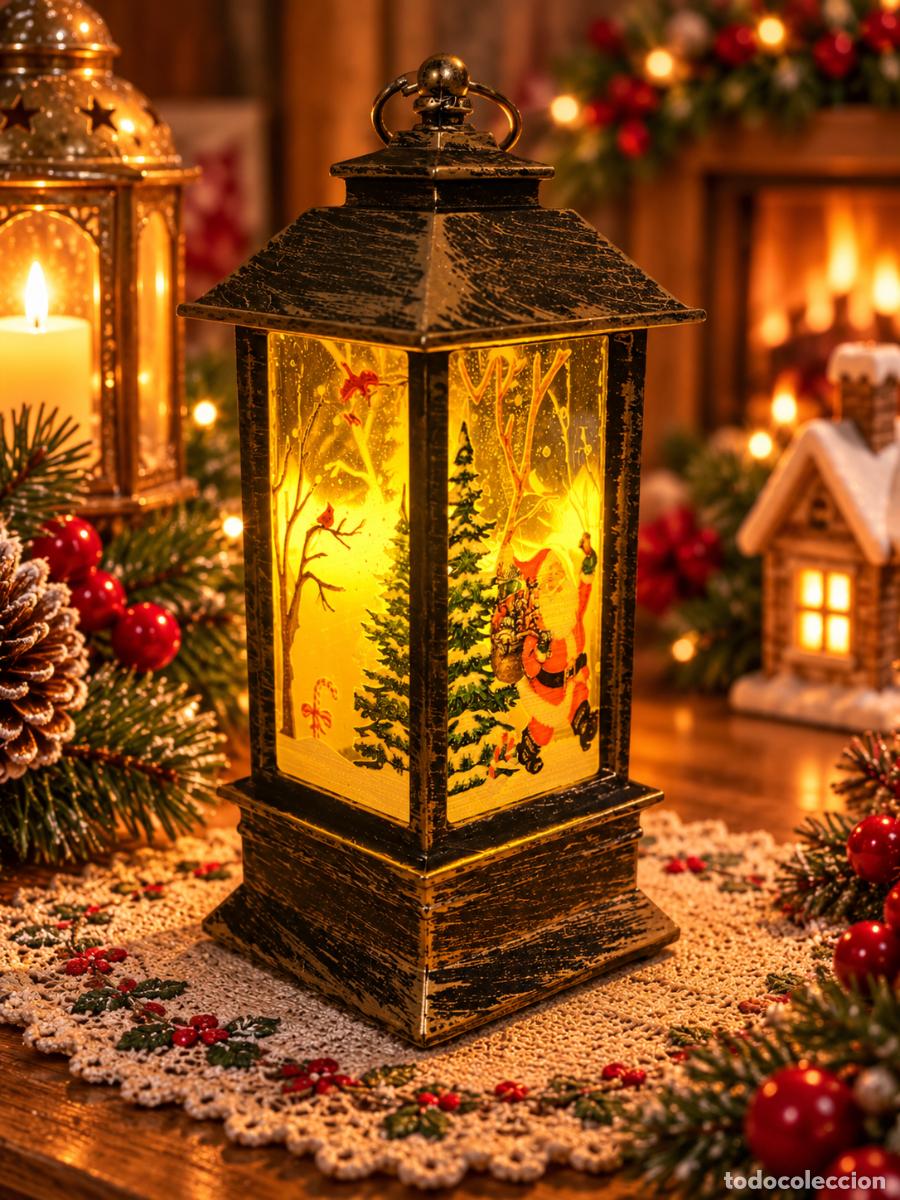 Figuras de Bel&eacute;n: Navidad farolillo Pap&aacute; Noel - Foto 6