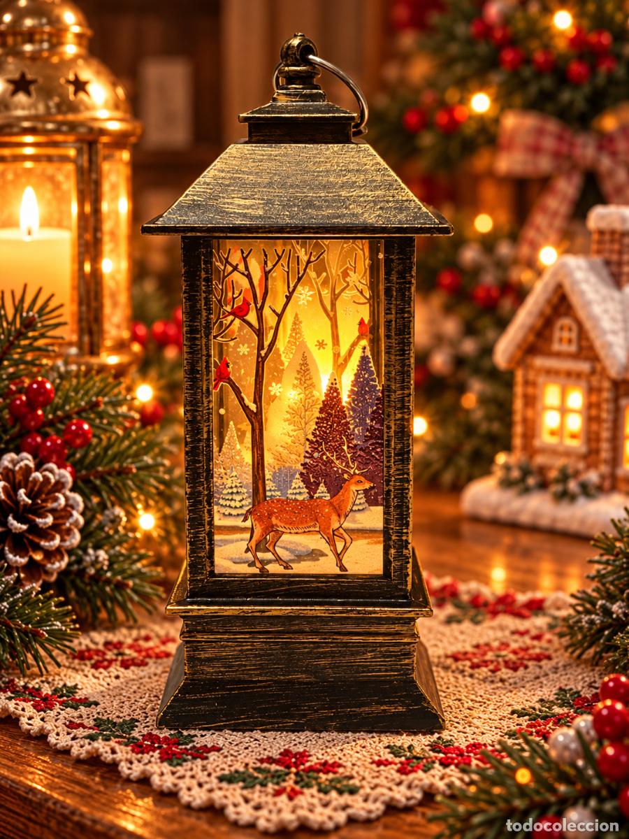 Figuras de Bel&eacute;n: Navidad farolillo ciervos - Foto 3
