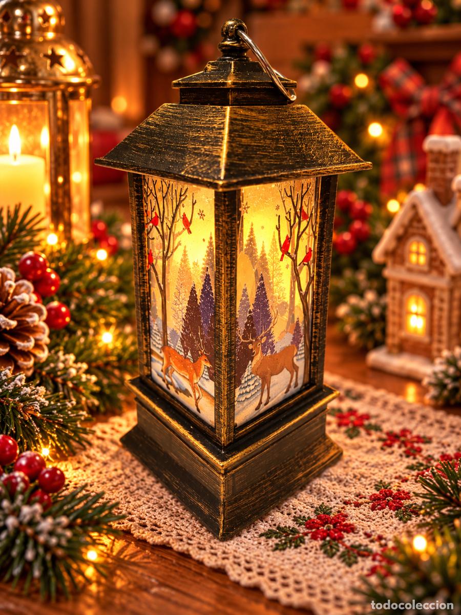 Figuras de Bel&eacute;n: Navidad farolillo ciervos - Foto 4