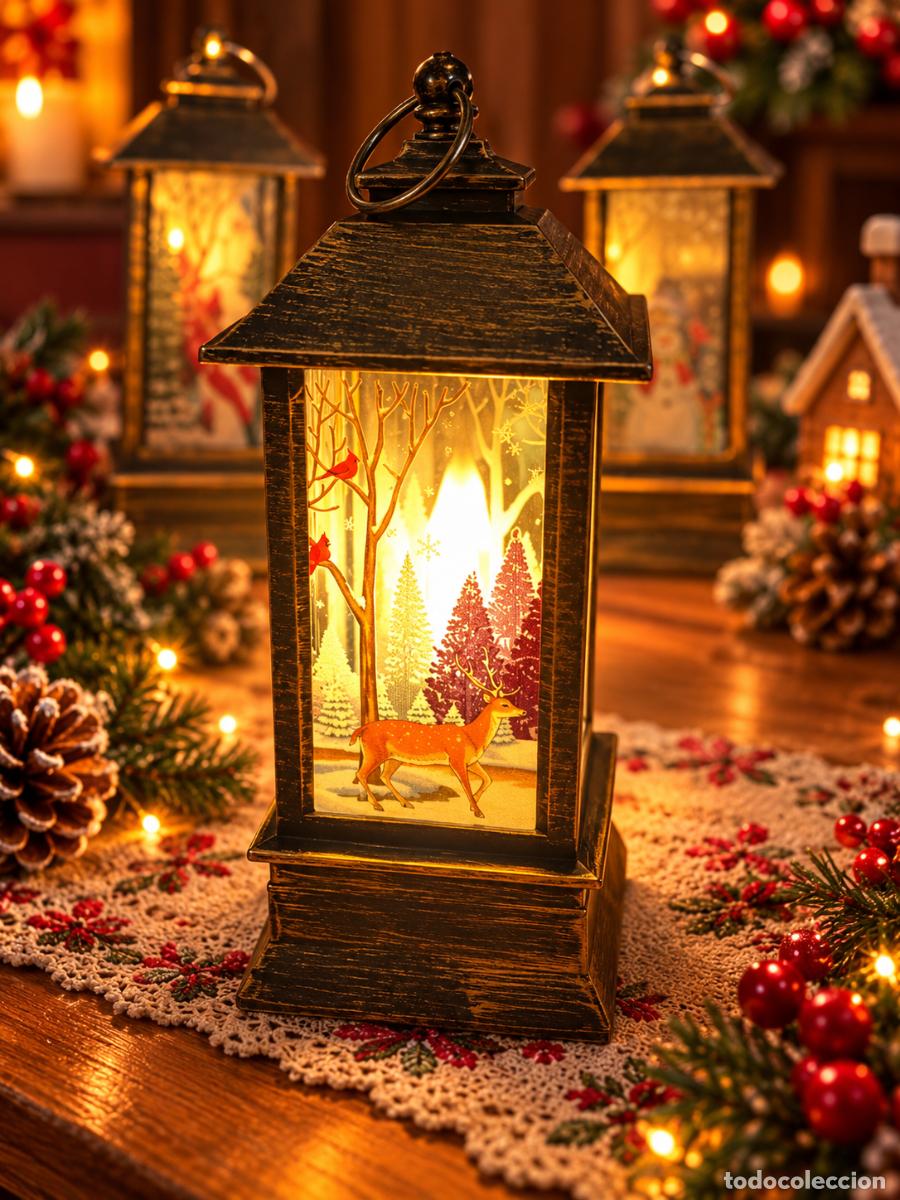 Figuras de Bel&eacute;n: Navidad farolillo ciervos - Foto 5