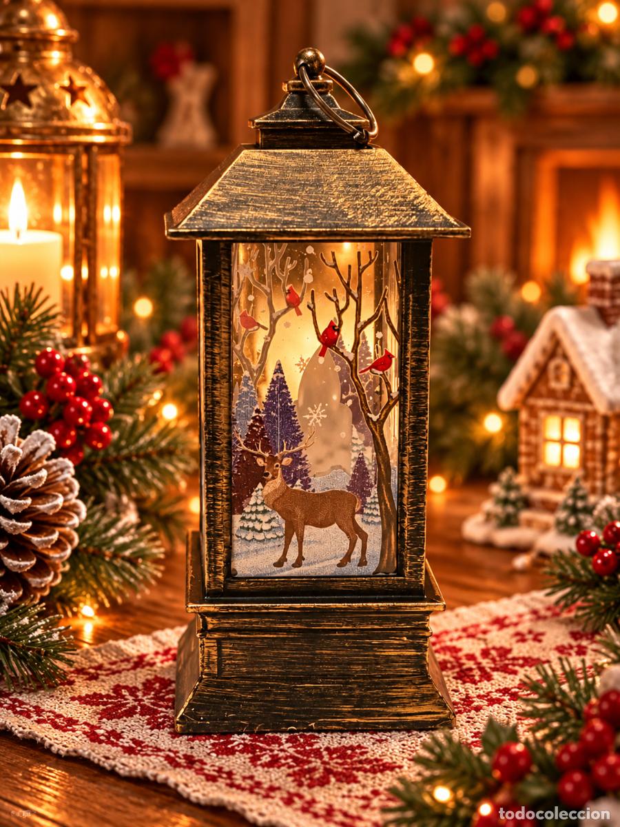 Figuras de Bel&eacute;n: Navidad farolillo ciervos - Foto 1