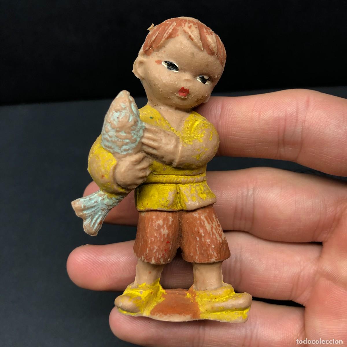Figuras de Bel&eacute;n: FIGURA DEL MU&Ntilde;ECO CABEZONES - FIGURA DE BEL&Eacute;N - 1960'S - VINTAGE - 7,5 CM / 1551