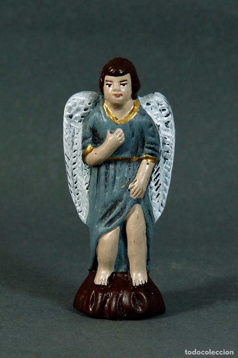 Figuras de Bel&eacute;n: FIGURA EN BARRO DE &Aacute;NGEL PARA BEL&Eacute;N. ARTESAN&Iacute;A MURCIANA ABELL&Aacute;N. 9 CM. DE ALTURA.