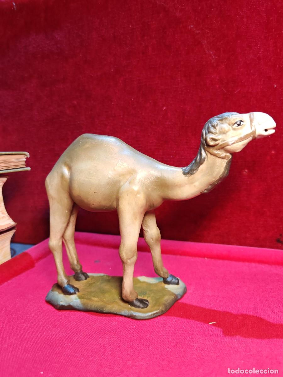 Figuras de Bel&eacute;n: figura bel&eacute;n antigua barro lienzado camello 13 x. 17 x 5 cm muy buen estado !!