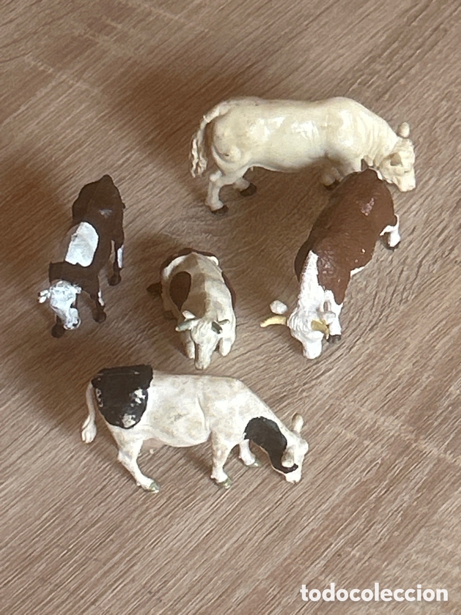Figuras de Bel&eacute;n: Lote de figuras vacas britains a&ntilde;os 70/80 belen