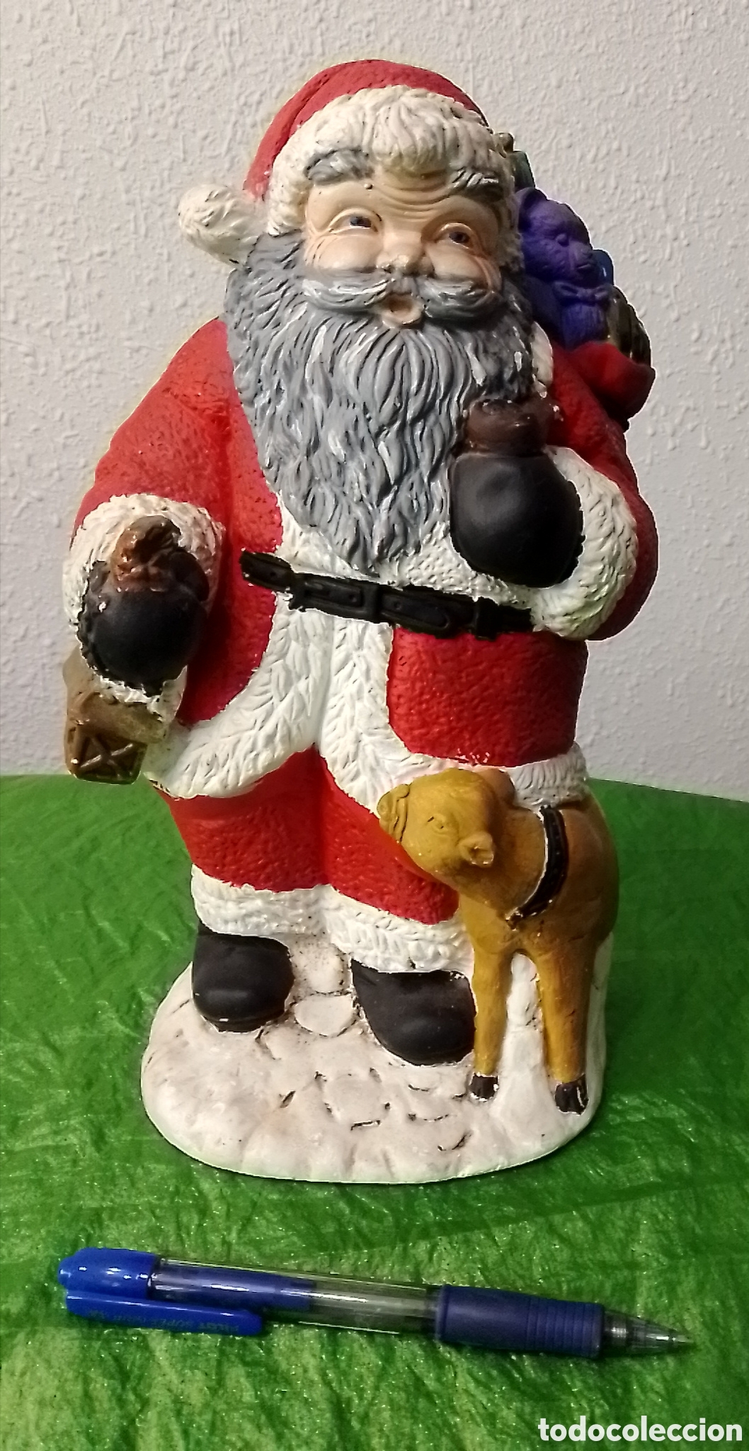 Figuras de Bel&eacute;n: Figura Papa Noel yeso