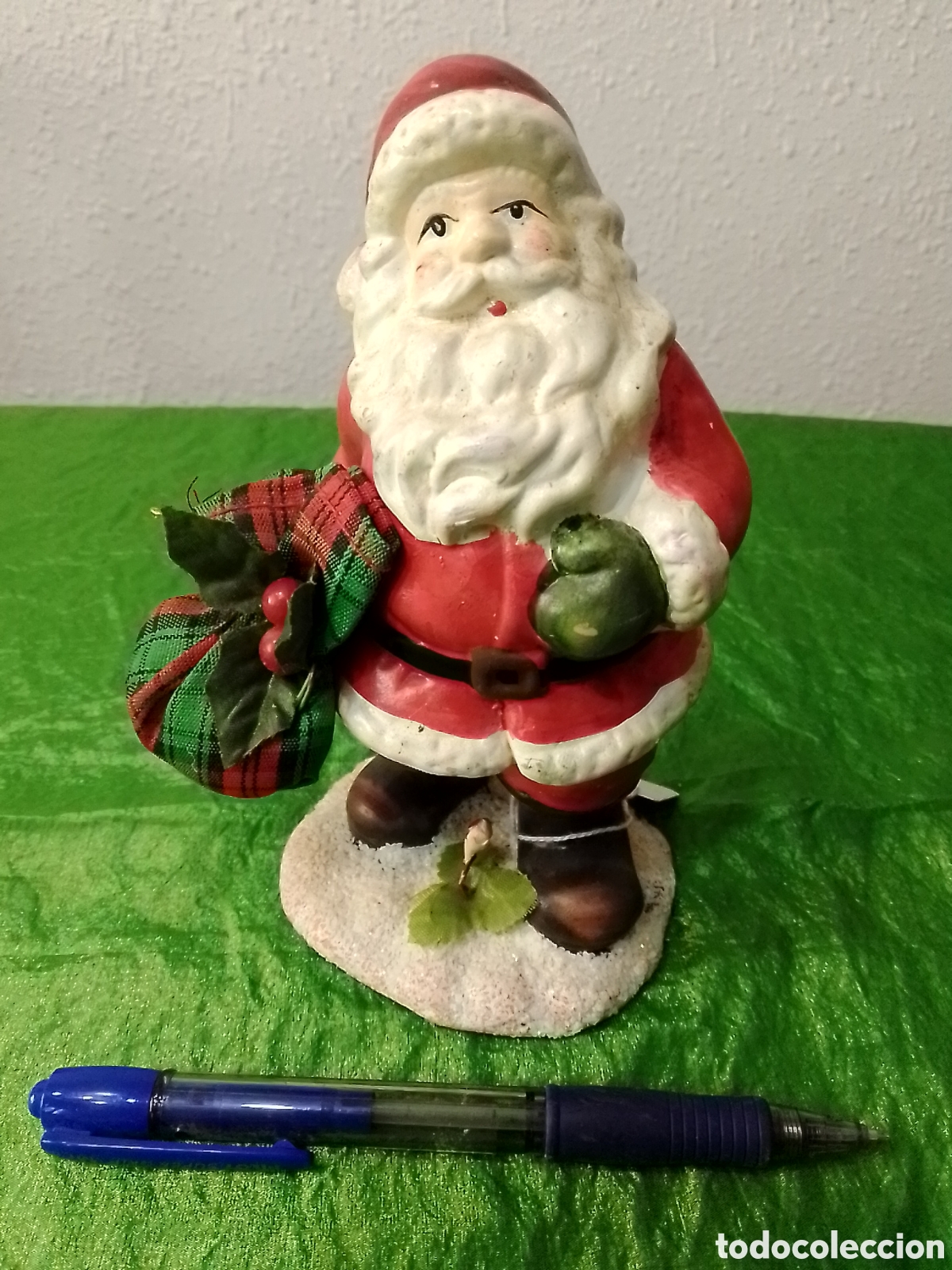 Figuras de Bel&eacute;n: Figura Papa Noel yeso