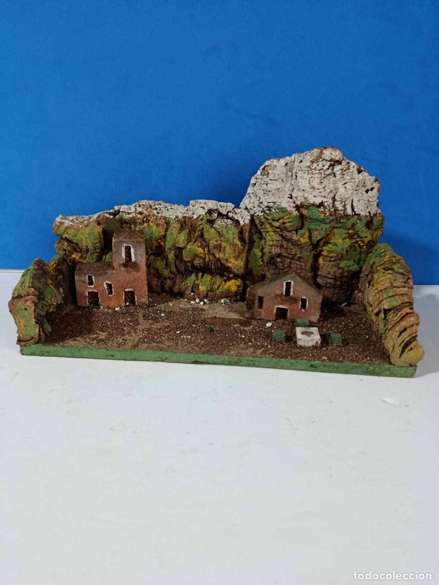 Figuras de Bel&eacute;n: DECORADO ANTIGUO PARA BELEN DE NAVIDAD