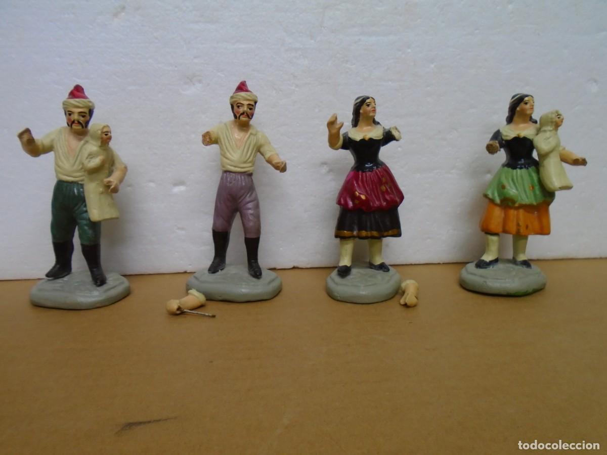 Figuras de Bel&eacute;n: ANTIGUAS FIGURAS DE BELEN O NACIMIENTO,PERSONAJES ESTILO CATALAN/MALLORQUIN,TERRACOTAS.