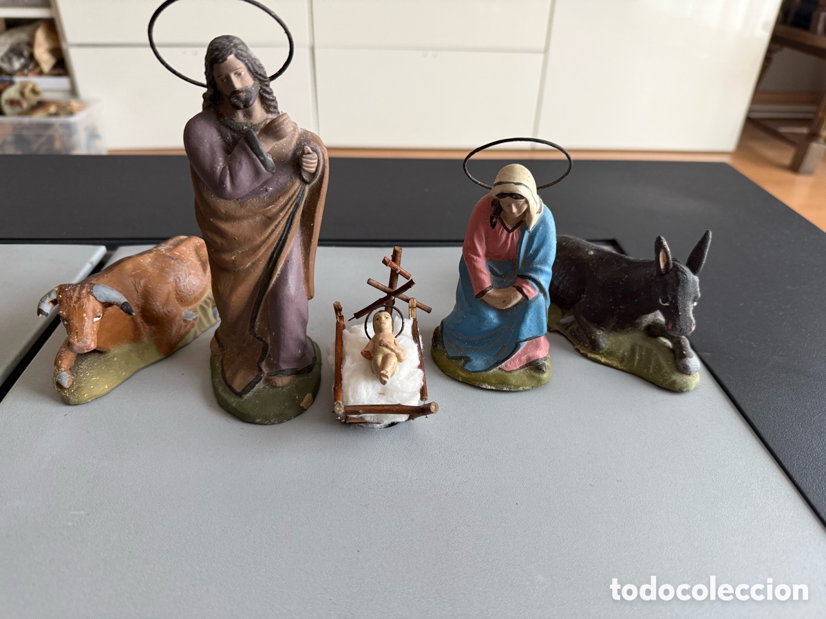 Figuras de Bel&eacute;n: Antiguo. NACIMIENTO. TERRACOTA. 15 cm