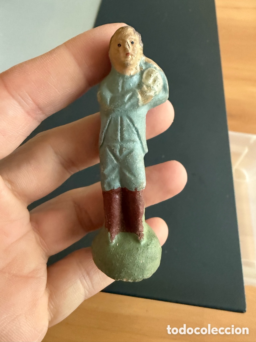 Figuras de Bel&eacute;n: Figura Belen. Barro. A&ntilde;os 50. 8 cm